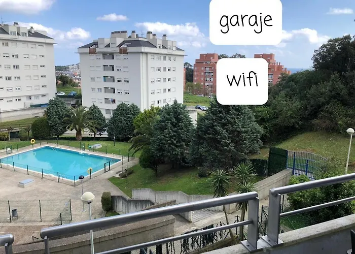 Bonito Piso Con Garaje Y Piscina A 8 'centro Apartmán Castro Urdiales